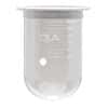 QLA UltraCenter™ Precision Vessel, Clear Glass, 1000mL, with Plastic Rim; Serialized