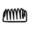 QLA Spiral Capsule Sinker, PTFE-Coated Music Wire; 8.5 coils