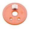 QLA Hinged Cover for Easy Basket Access, Amber, with Large Center Hole; for Distek Baths