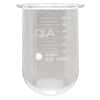 QLA PEAK Vessel with Ring for Hanson SR8-Plus, 1000 mL, Clear Glass; Serialized