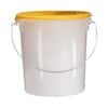 Rubbermaid 5729 WHITE Storage Containers with Handle, White HDPE, 22 quart