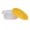 Rubbermaid 5725 YELLOW Yellow LDPE Lid for 63511-05/-07 and 63512-05/-07; 12/PK