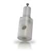 Compact Angle Pattern 2-Way Pressure Relief/Bypass Valve, PP, 1/4" NPT(F)