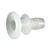 Saint Gobain Pure-Fit® SIB® Sanitary to Hose Barb Fitting, Straight Adapter, Polypropylene, 1" Tri-Clamp x 3/8"; 25/Pk
