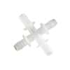 Saint Gobain Pure-Fit® SIB® Hobe Barb Fitting, Cross Union, Polypropylene, 1/8"; 25/Pk