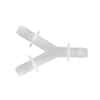 Saint Gobain Pure-Fit® SIB® Hose Barb Fitting, Y Union, Polypropylene, 1/4"; 25/Pk