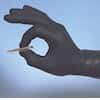 SHOWA 7700PFT-M Black Nitrile Gloves, Medium, Box of 50