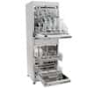 SP Hotpack Glassware Washer, Vertical SpaceSaver™, with DI Rinse, Top Standard Rack, Bottom Spindle Rack Ready; 115V 60 Hz