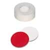 Thermo Scientific SureSTART™ Certified Snap Cap, 11 mm, Level 2, Polyethylene, White Silicone/Red PTFE Septum; 100/Pk