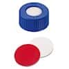 Thermo Scientific SureSTART™ Certified Screw Caps, 9 mm, Level 3, Polypropylene, White Silicone/Red PTFE Septum; 100/Pk