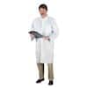 Total Source APP0242-W Polyethylene-Coated Polypropylene Lab Coats, Medium, case of 30