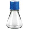 TriForest FPC0125S Flat-Base Sterile Erlenmeyer Shaker Flask, 125 mL, PP, packs of 24, 144/CS