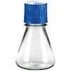 TriForest FPC0125S Flat-Base Sterile Erlenmeyer Shaker Flask, PC, 125 mL; 144/CS