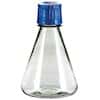 TriForest FPC1000S Flat-Base Sterile Erlenmeyer Shaker Flask, PC, 1000 mL; 24/CS