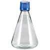 TriForest FPC2000S Flat-Base Sterile Erlenmeyer Shaker Flask, PC, 2000 mL; 24/CS