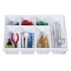 TrippNT 50056 7-Slot Drawer Organizer, 17.5"L x 13.5"W x 2.75"H; 1/Pk