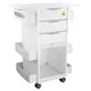 TrippNT MRI Core DX Extended Top Lab Storage Cart with Drawers and Sliding Door, White