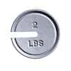 Troemner 9486T 0.5Lb 3-3/4" Dia, Avoirdupois Slotted Weights, with Traceable Certificate