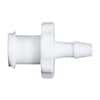Value Plastics Luer to Hose Barb Fitting, Straight Adapter, White Nylon, Female Luer Thread x 200 Series Barb 3/32" ID; 25/Pk