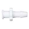 Value Plastics Luer to Hose Barb Fitting, Straight Adapter, White Nylon, Female Luer Thread x 200 Series Barb 5/32" ID; 25/Pk