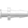 Value Plastics Luer to Hose Barb Fitting, Straight Adapter, Polypropylene, Female Luer Thread x 200 Series Barb 3/16" ID; 25/Pk