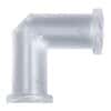 Value Plastics Luer Fitting, Elbow Union, Polypropylene, Female Luer Thread; 25/Pk