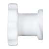 Value Plastics Luer Fitting, White Nylon, Female Luer Thread Cap; 25/Pk