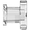 Value Plastics Luer Fitting, Clear Polycarbonate, Female Luer Thread Cap; 25/Pk