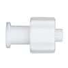 Value Plastics Luer Fitting, White Nylon, Male Luer Integral Lock Ring x Female Luer Thread; 25/Pk