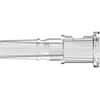 Value Plastics Luer Fitting, Straight Adapter, Clear Polycarbonate, Male Luer Slip x Female Luer Thread; 25/Pk