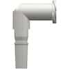 Value Plastics Luer Fitting, Elbow Adapter, White Nylon, Male Luer x Female Luer Thread; 25/Pk