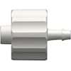 Value Plastics Luer to Hose Barb Fitting, Straight Adapter, White Nylon, Male Luer Integral Lock Ring x 500 Series Barb 1/16" ID; 25/Pk