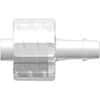 Value Plastics Luer to Hose Barb Fitting, Straight Adapter, Polypropylene, Male Luer Integral Lock Ring x 500 Series Barb 1/8" ID; 25/Pk