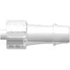 Value Plastics Luer to Hose Barb Fitting, Straight Adapter, Polypropylene, Male Luer Integral Lock Ring x 500 Series Barb 1/4" ID; 25/Pk