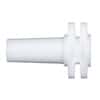 Value Plastics Luer Fitting, Straight Adapter, White Nylon, Male Luer Slip x Plug, Closed at Grip; 25/Pk