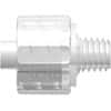 Value Plastics Luer to Threaded Fitting, Straight Adapter, Polypropylene, Male Luer Integral Lock Ring x 10-32 (M) Special Tapered Thread; 25/Pk