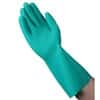 Vanguard Safety Nitrile Unlined Gloves, 11 mil, 13" Cuff, Green, Extra-Large; 144/CS