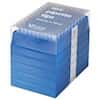 VistaLab Stacked Rack Pipette Tips, Non-Sterile, 250 µL; 200 Tips x 5 Racks