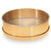 W.S. Tyler 8529 Receiving Pan with Fitted Rim for Nesting 12" Brass Sieves, Half Height