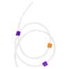 Watson-Marlow Silicone 3-Stop Pump Tubing, 2.54 mm, Purple/Orange; 6/Pk