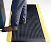 Wearwell 414.1516X3X5BK Safety Mat, 3 ft W x 5 ft L, 15/16" thick, Black