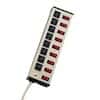 Wiremold/Legrand UL209BD Deluxe control 8-outlet strip, 15-ft cord