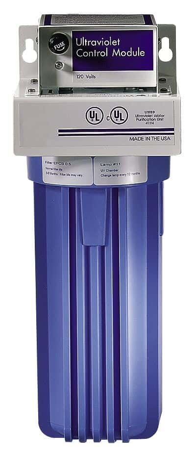 Combination Filter/Ultraviolet Sterilizer; 2 GPM, 120 VAC