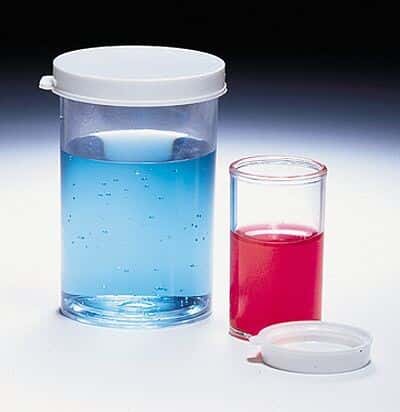Snap-Cap Sample Vials, Clear Polystyrene, 74.0 mL; 144/Box