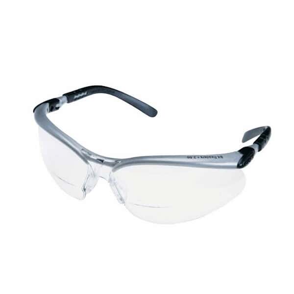 3M 11374-00000 Eyewear, Silver/Black frame, Clear lens Reader, 1.5 Diopter
