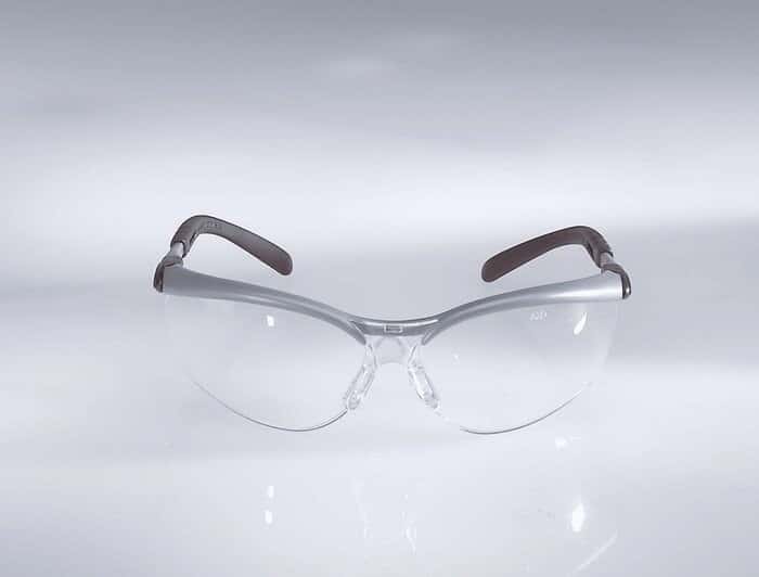3M 11380-00000-20 Eyewear, Silver/Black frame, Clear lens