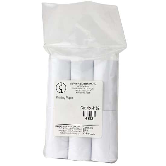 Printing Paper Rolls for Traceable® Printing Thermohygrometer 37803-51; 6/Pk