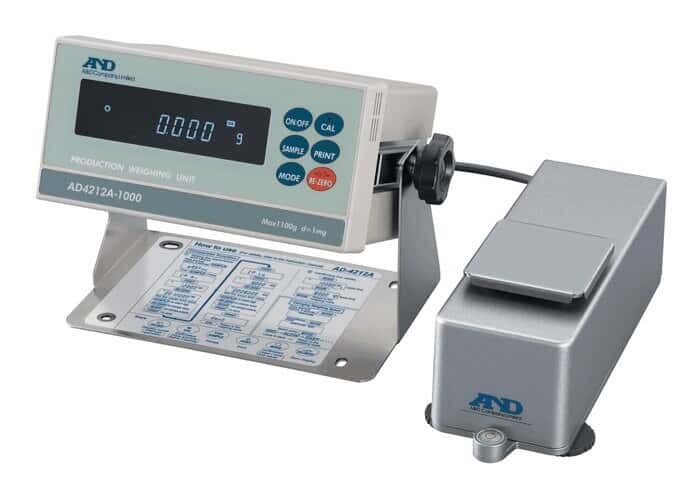A&D Weighing AD-4212A-1000 Production System Display and Aluminum Housing, 1100Gx 0.001g