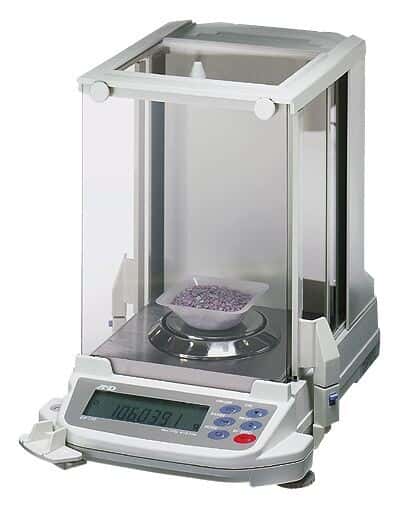 A&D Weighing GR-202 Gemini Autocalibrating Analytical Balance, 42g/210g x 0.01/0.1mg