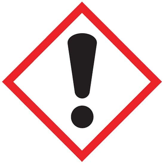 Accuform LZH607PS2 GHS Label,Exclamation Point Pictogram,1
